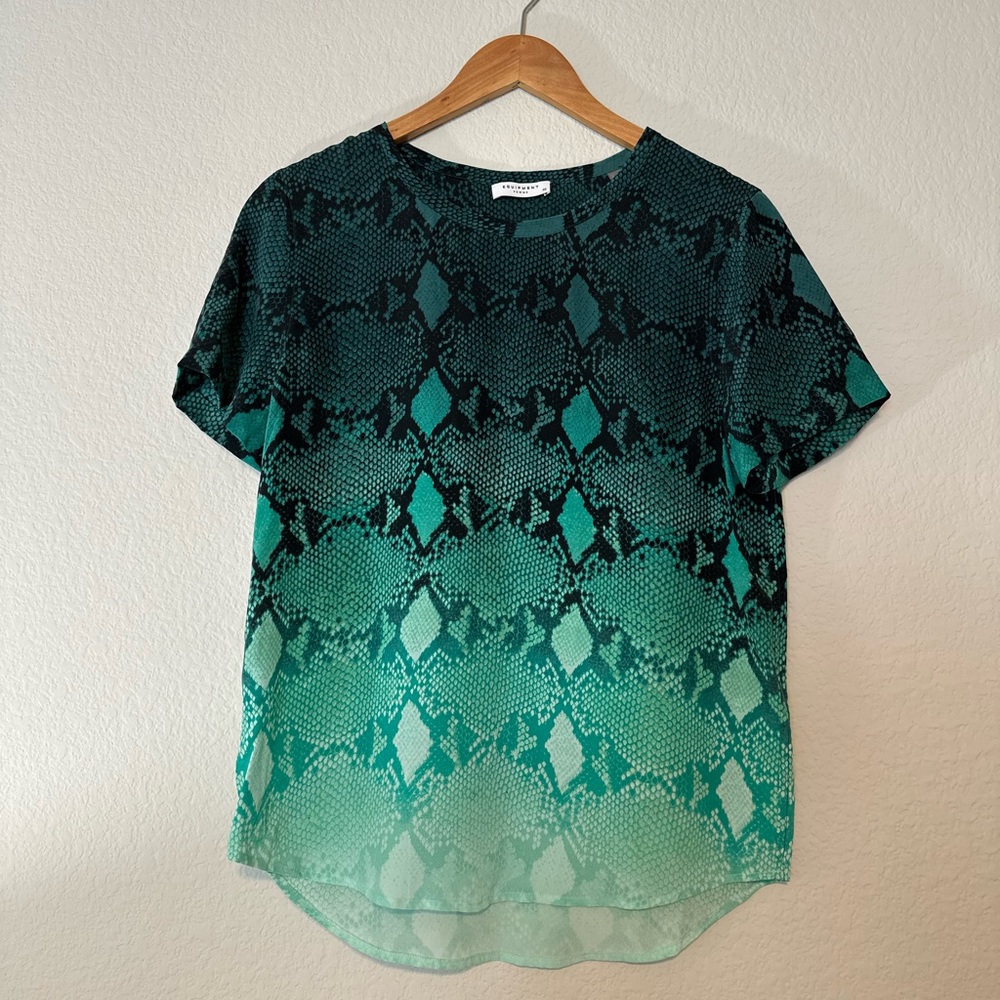 Equipment | Silk Blouse In Python Print Size Xs - image 3